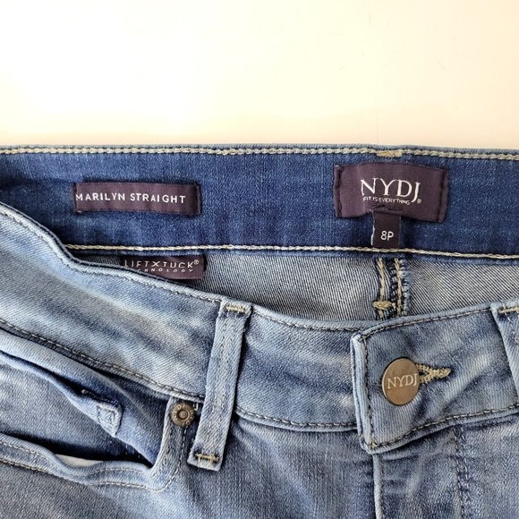 NYDJ Marilyn Straight Jeans Light Wash - Picture 3 of 3